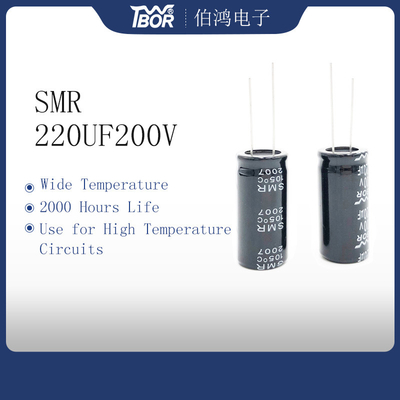 Aluminiowy miniaturowy kondensator 220uF200V 18X35mm ISO 14001