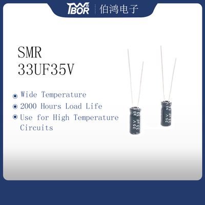 33UF35V Miniaturowy kondensator 5x11mm Typ ołowiu promieniowego 2000 godzin