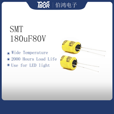 TW BOR Low Esr Aluminiowe kondensatory elektrolityczne 180UF 80V