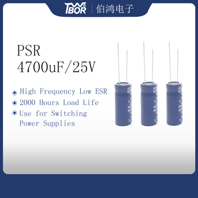 18x40mm 4700uf25v Promieniowy kondensator elektrolityczny 2000 godzin obciążenia