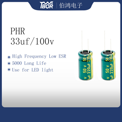PHR 220UF 50V Kondensator elektrolityczny wysokiej częstotliwości ISO RoSH