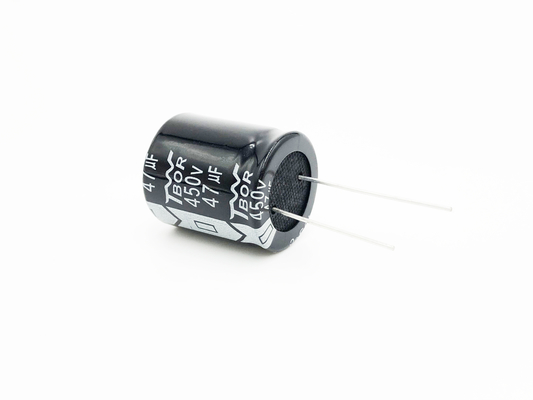 47UF 450V Miniaturowy kondensator 22X25MM Typ ołowiu promieniowego 20% tolerancji