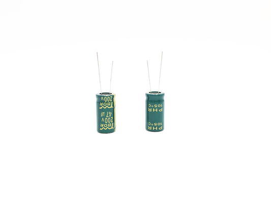 Kondensatory elektrolityczne o niskiej częstotliwości ESR 47UF200V 13x25MM