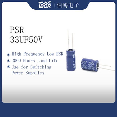 33uF50V Kondensator o niskiej częstotliwości ESR 6,3X11MM ISO9001