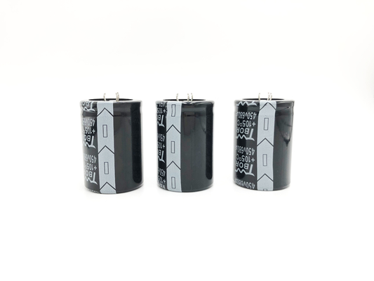 ISO9001 Aluminiowy kondensator elektrolityczny 680UF450V Kondensatory UPS 35X50MM