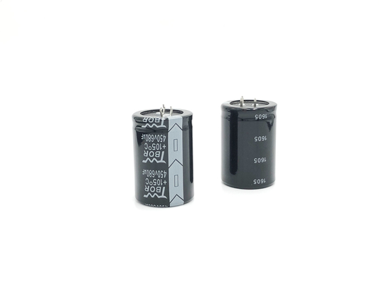ISO9001 Aluminiowy kondensator elektrolityczny 680UF450V Kondensatory UPS 35X50MM