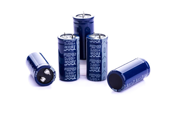 Niebieski aluminiowy kondensator elektrolityczny UPS 220UF450V Kondensator zatrzaskowy 30x35mm