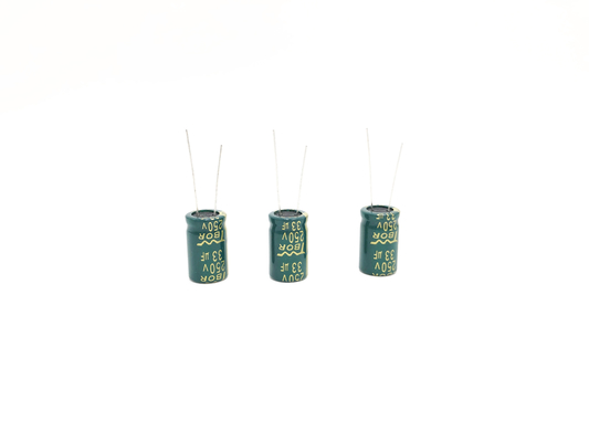 13x20mm promieniowy aluminiowy kondensator elektrolityczny 33UF250V