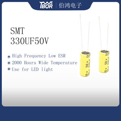 Kondensator elektrolityczny o niskiej ESR wysokiej częstotliwości 330UF50V 10x16mm
