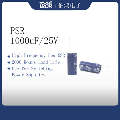 HF Low ESR 1000UF25V Miniaturowy kondensator 10x17mm